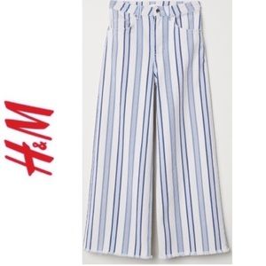 h&m pinstripe denim
